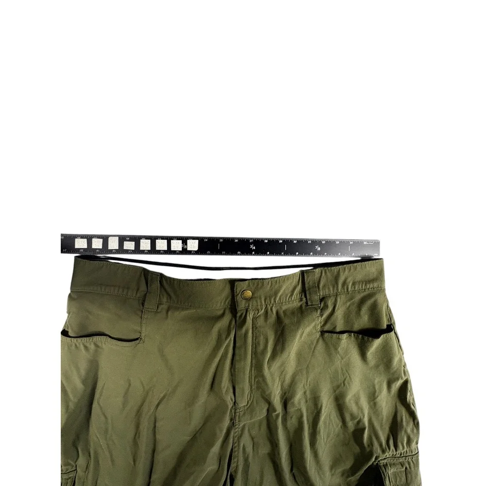 Orvis Cargo Shorts Mens 40 Olive Green Lightweight Relaxed Fit Workwear Durable